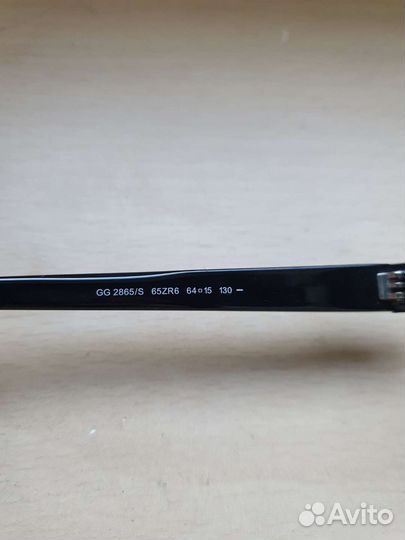 Солнечные очки гучи Gucci черный серый