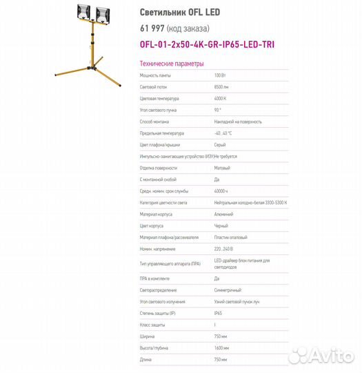 Прожекторы Онлайт серии OFL-01-TRI и OFL-LED