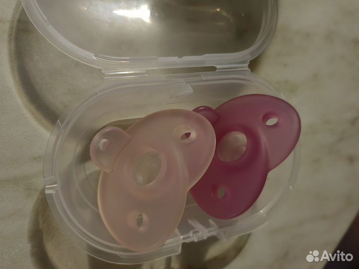 Соски пустышки ортодонтические avent 0-6 месяцев