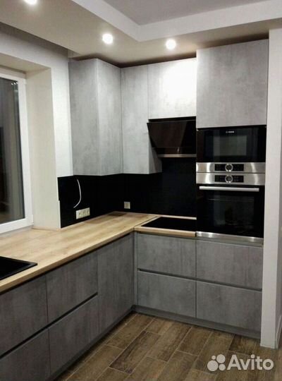 Кухонный гарнитур в стиле хай тек