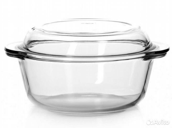 Кастрюля круглая с крышкой 840мл