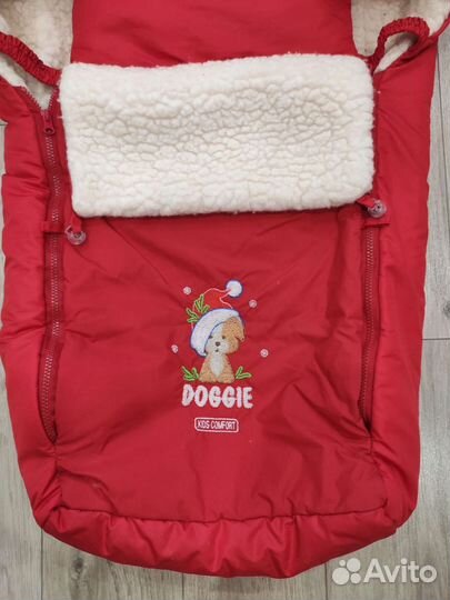 Зимний конверт в коляску/санки на овчине