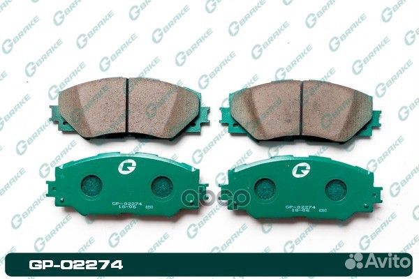 Колодки тормозные GP02274 gbrake