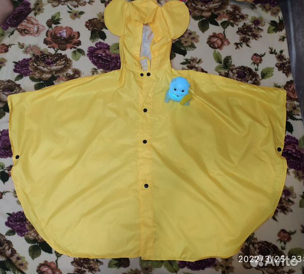 Дождевик -пончо с ушами непромокайка р.116-128