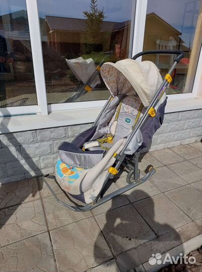 Детские санки с колесами