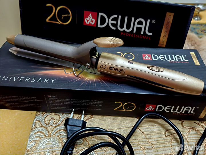 Плойка Dewal 03-2025 Gold, турмалиновая, Германия