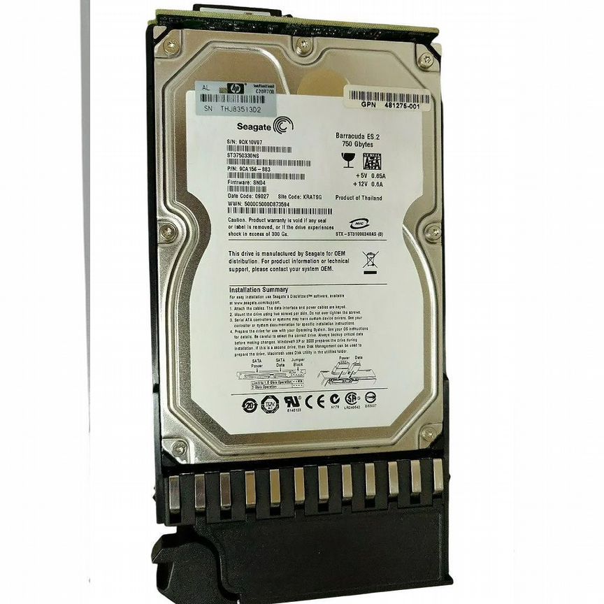 [AJ739A] Жесткий Диск Hp Msa 480941-001 750gb Aj739a