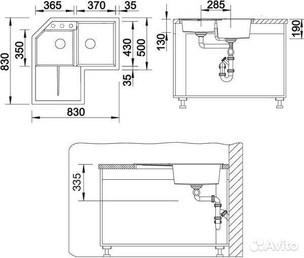 Кухонная мойка Blanco Metra 9 E Кофе