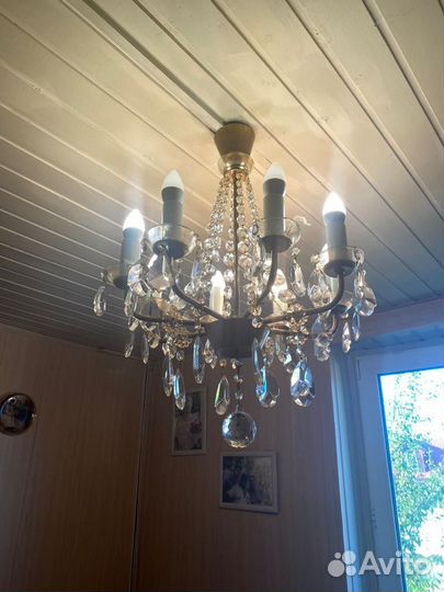 Люстра хрустальная чехия