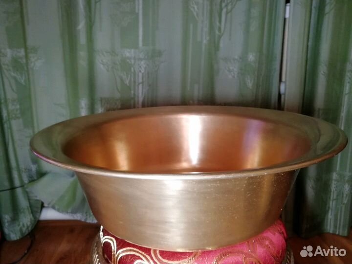 Таз медный, латунный ссср. (новый) Клеймо