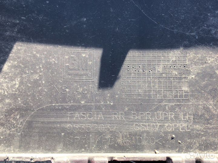 Накладка заднего бампера Opel Mokka