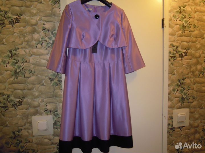 Два Платья из атласа и шифона,Б/У