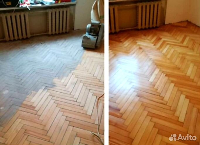 Циклёвка паркета шлифовка покрытие лаком