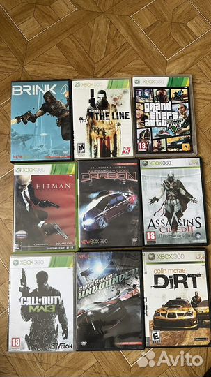 Игровые диски на xbox 360