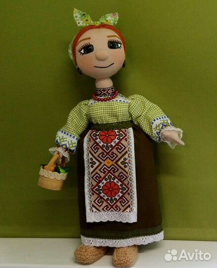 Интерьерная кукла из ткани