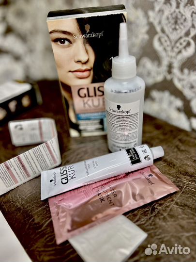 Краска для волос gliss kur оттенок черный