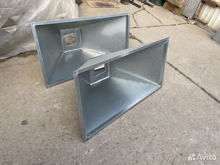 Вытяжной зонт из оцинковки 125/65/55