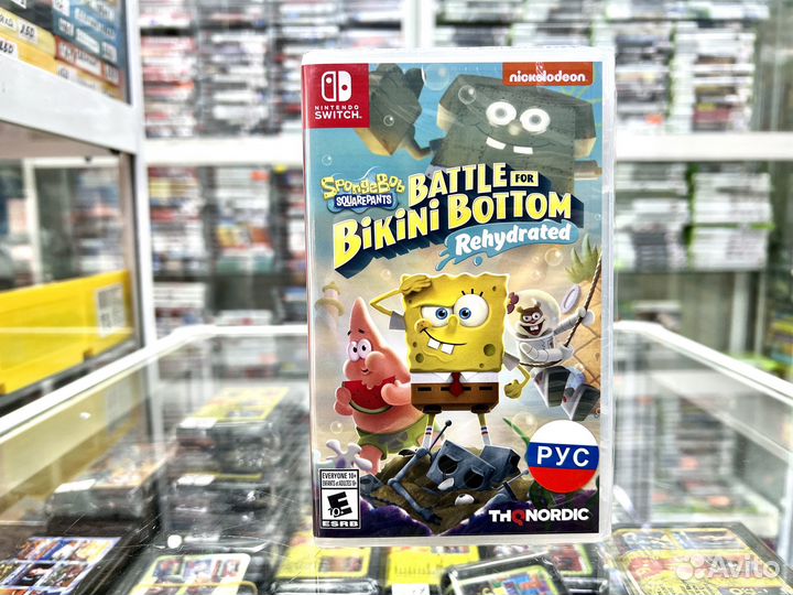 Spongebob Battle to Bikini Nintendo Switch Новый