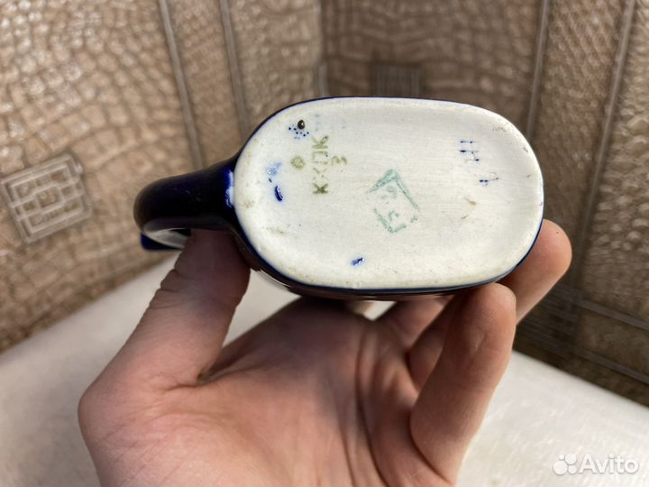 Кисловодск поильник фарфор кобальт