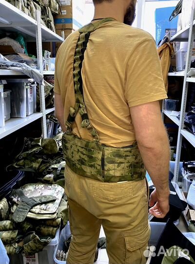 Боевой пояс с баллистическим пакетом и лямками Бр1