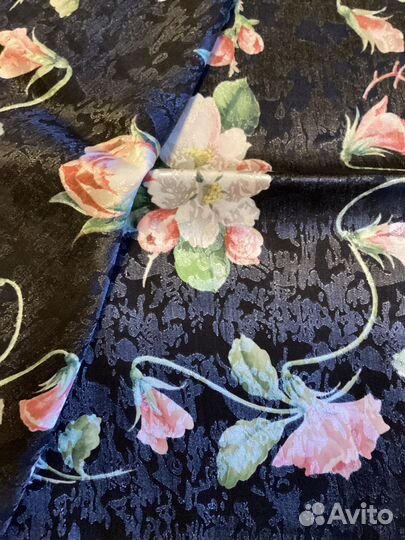 Павловопосадский платок.Жаккард. «Анютиныглазки»