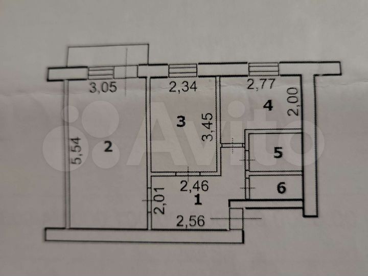 2-к. квартира, 41 м², 4/4 эт.