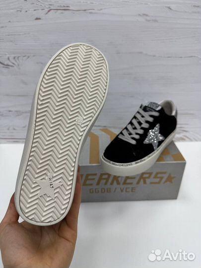 Кеды golden goose со стразами