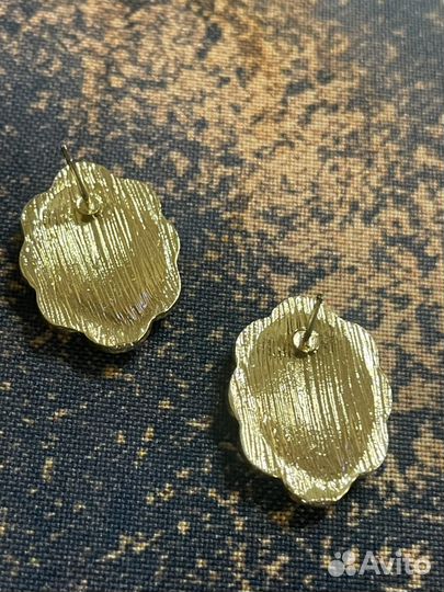 Серьги -пусеты (эмаль)