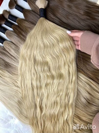 Волосы в срезе, 40см, Долями