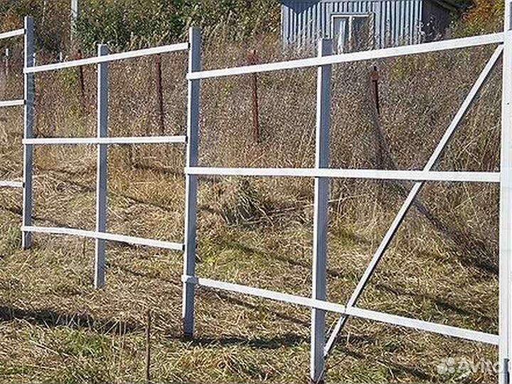 Прожилины на забор 40х20х6м 1.5мм проф труба