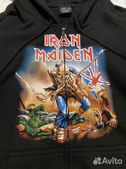 Зип-худи iron maiden rock punk grunge archive