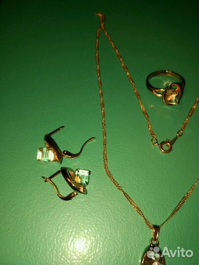 Ювелирный набор с горным хрусталем