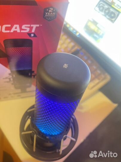 Микрофон Hyperx QuadCast S черный