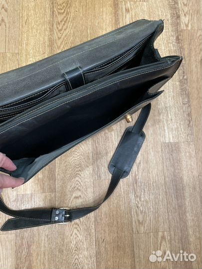 Мужской кожаный портфель бу