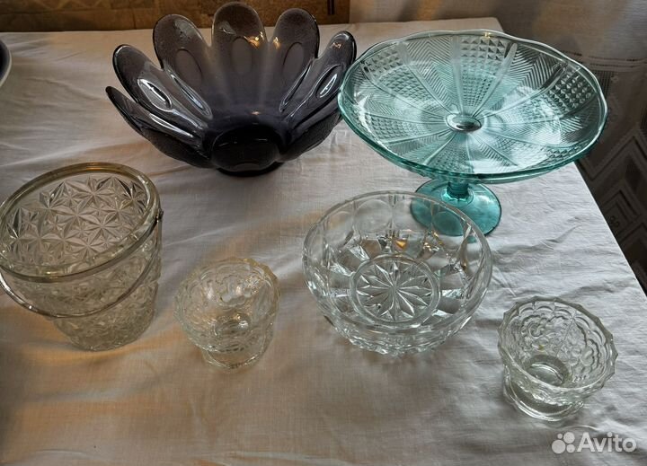 Хрустальные вазы конфетницы СССР