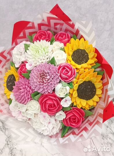 Съедобные букеты из зефира