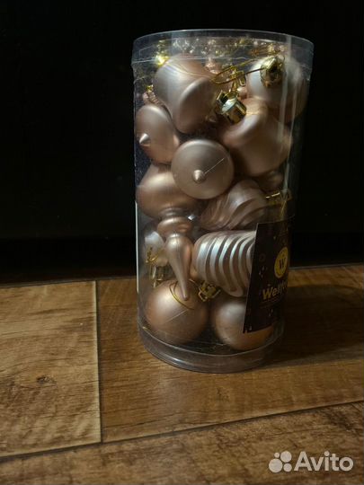 Елочные игрушки стекло и полистирол