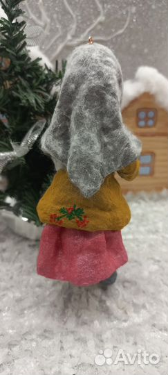 Ватные елочные игрушки