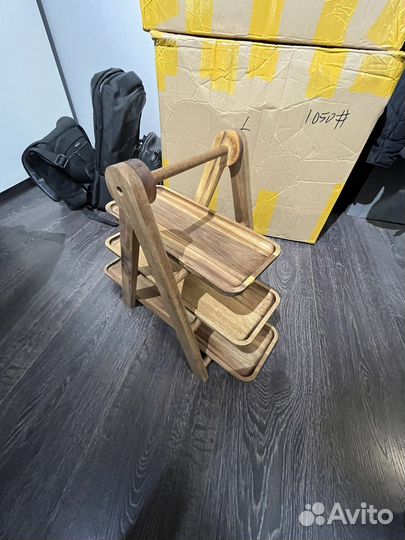 Подставка деревянная трехярусная