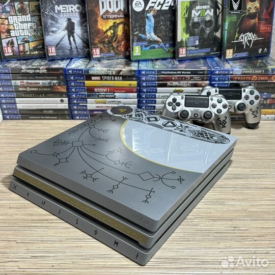 PlayStation 4 Pro God of War Edition + 60Игр