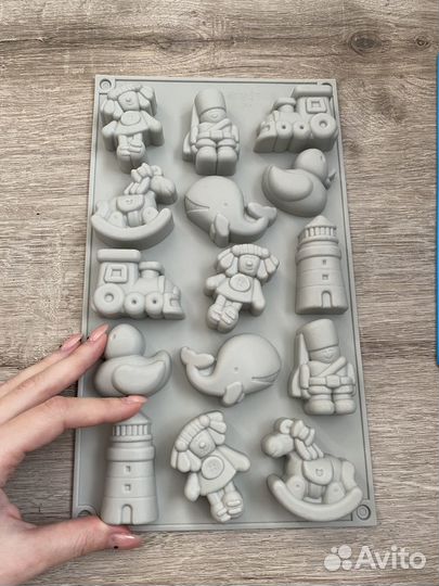 Силиконовые формы молды детские 6шт