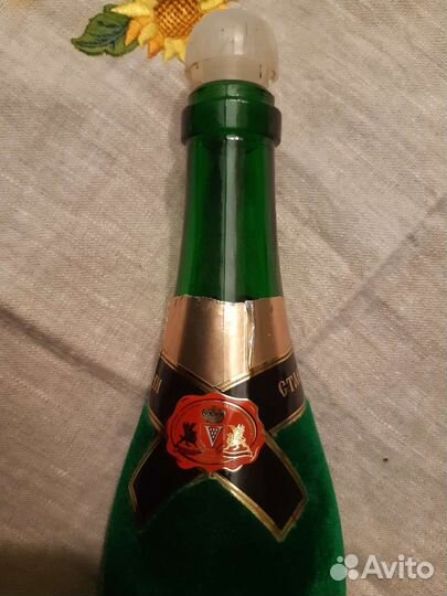 Бутылка с бархатным напылением для творчества