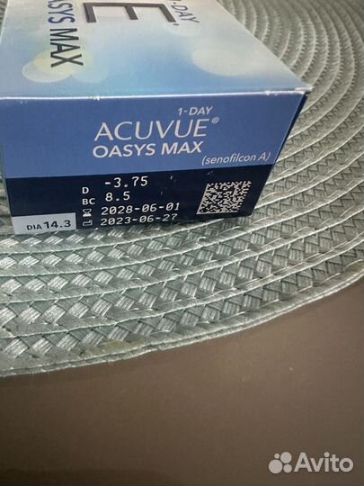 Acuvue Контактные линзы Oasys MAX 1-Day, 30 шт