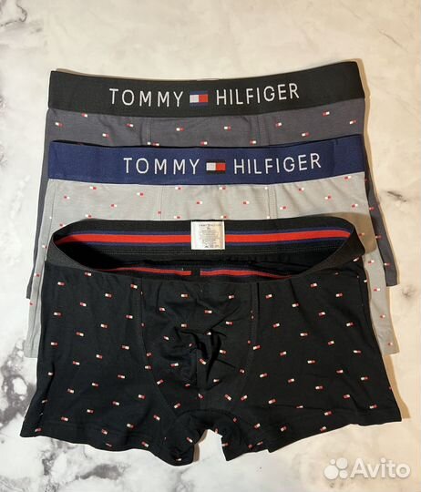 Трусы мужские tommy hilfiger 3 шт в коробке