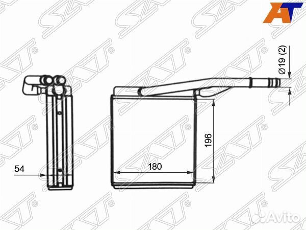 Радиатор отопителя салона ford focus 98-04