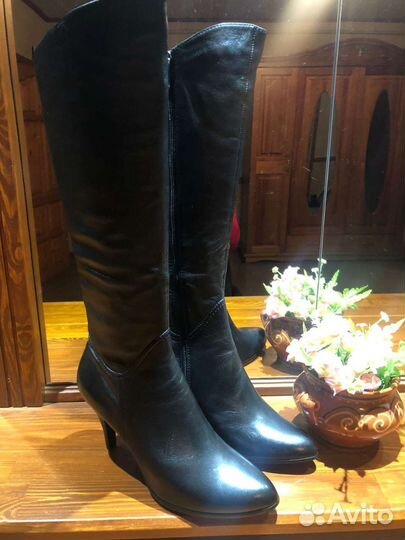 Сапоги кожа, новые,жен, нат кожа,39размера