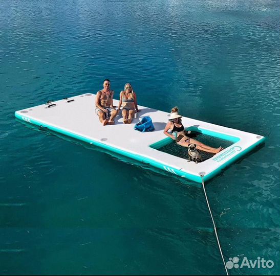 Плавающий плот, остров