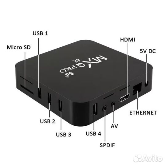 Тв приставка Android SMART TV WiFi 5G 4K