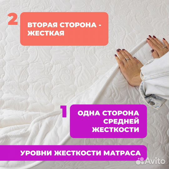 Кровать 200х200 двуспальная с матрасом