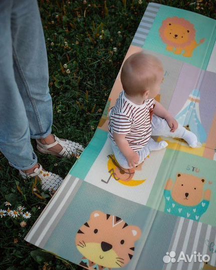 Детский коврик для ползания новый (заводской брак)